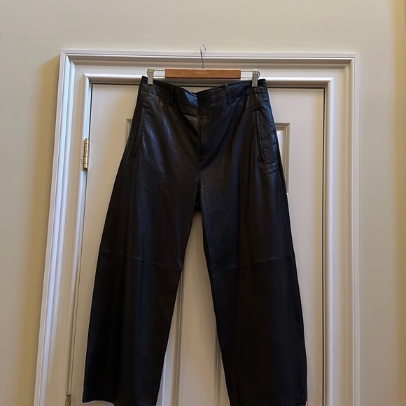 Rag & Bone Dylan Cropped Leather Pant Sz10 - Picture 6 of 9